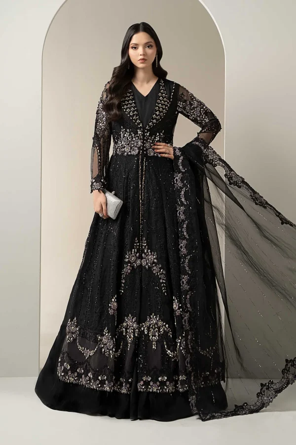 3 Piece Embroidered Organza Suit | BDS-3004